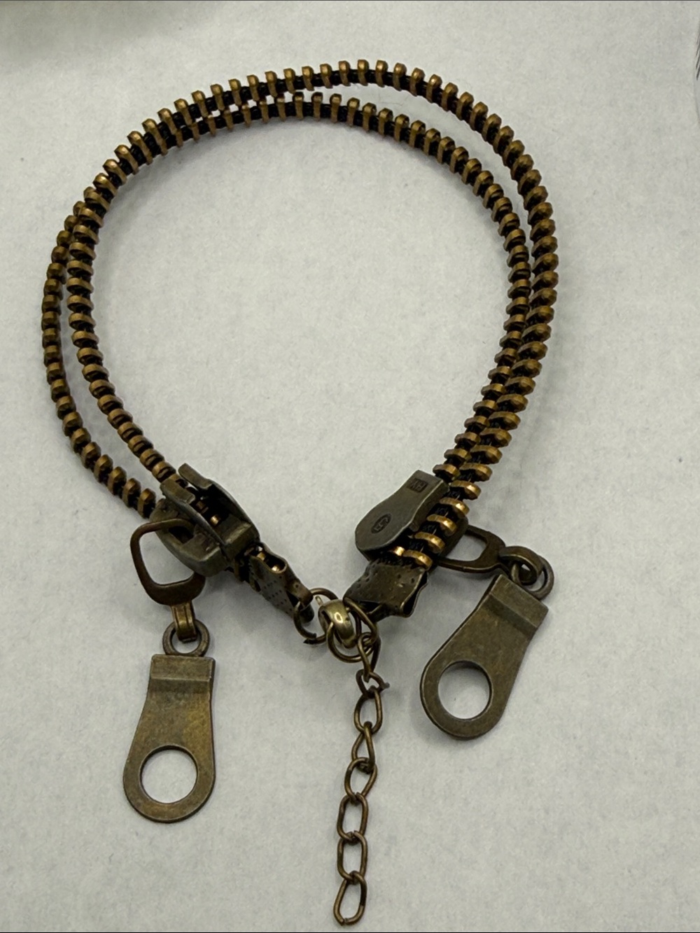 Double Zipper Chain bracelet punk steampunk gothic